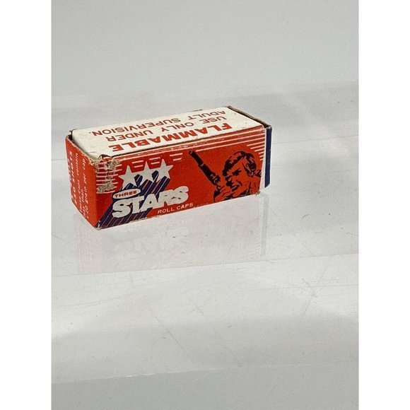 Vintage Three Stars Roll Caps Box - Picture 2 of 6